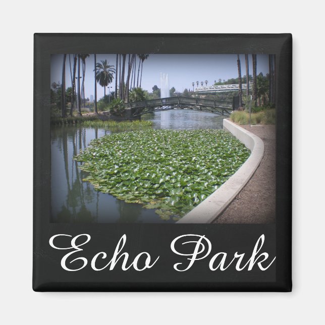Íman Lago Echo Park em Los Angeles, Califórnia (Frente)