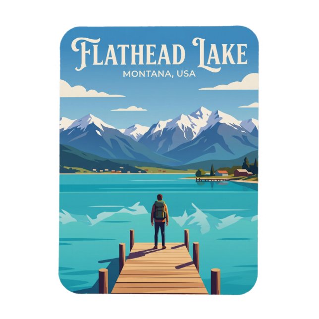 Íman Lago Flathead EUA (Vertical)