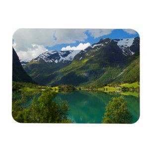 Íman Lago Floen cênico, Noruega