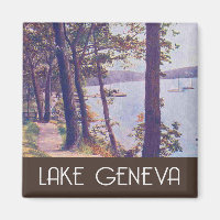 Lago Genebra, cena de colheita em Wisconsin