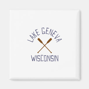 Íman Lago Genebra Wisconsin Outdoors Antigo 1 