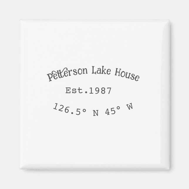 Íman Lago House ets. Data ano em que as coordenadas per (Frente)