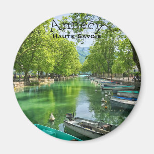 Íman Lago ímã redondo de Annecy, Haute-Sabóia