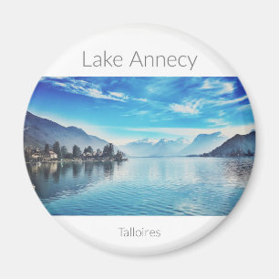 Íman Lago ímã redondo de Annecy, Haute-Sabóia