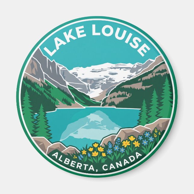 Íman Lago Louise Canadá (Frente)