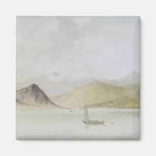Íman Lago Maggiore (w/c, caneta, tinta e grafite no