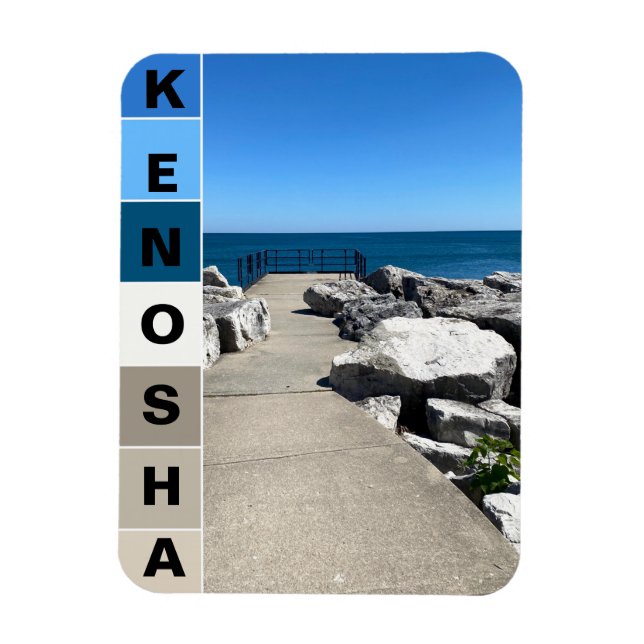 Íman Lago Michigan - Kenosha, Wisconsin (Vertical)