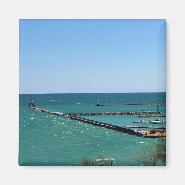Íman Lago Michigan, Port Washington, Wisconsin (Frente)