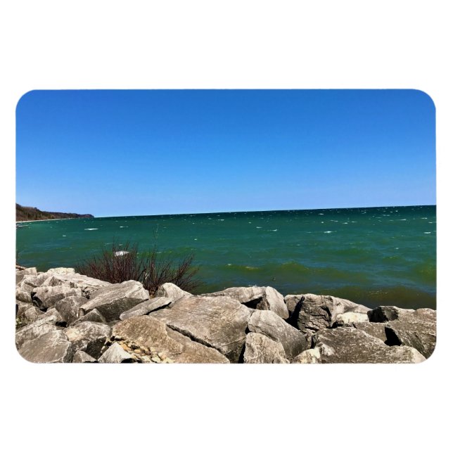 Íman Lago Michigan, Port Washington, Wisconsin (Horizontal)