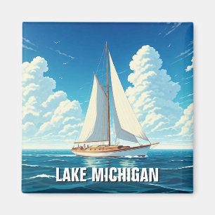 Íman Lago Michigan Sailboat