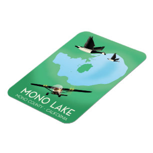 Íman Lago Mono,poster de viagens Mono