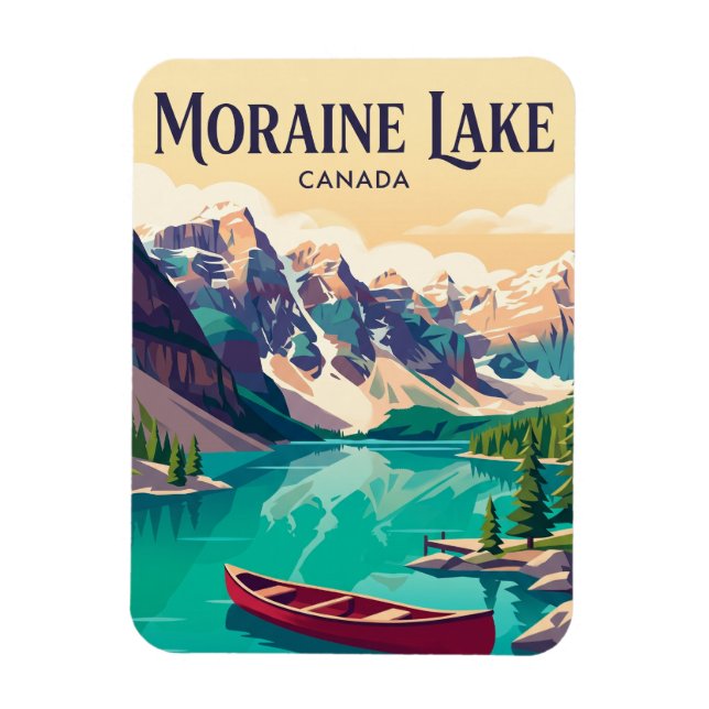 Íman Lago Moraine Canadá (Vertical)