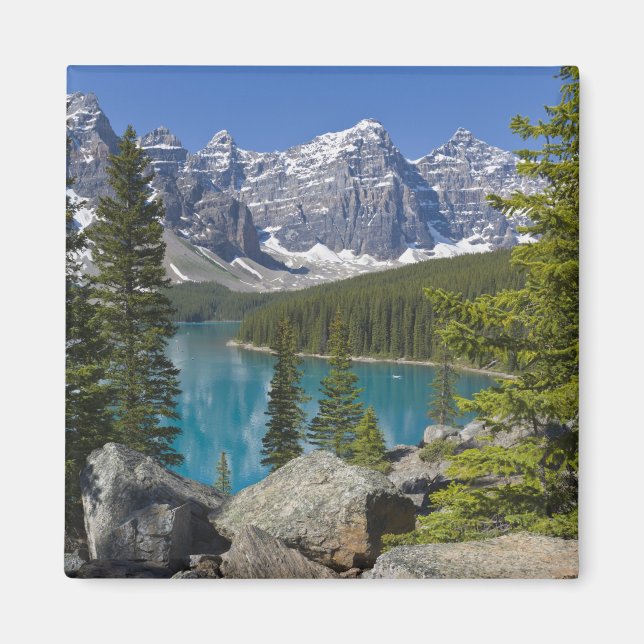 Íman Lago Moraine, Canadian Rockies, Alberta, Canadá (Frente)