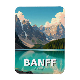 Íman Lago Moraine no Banff National Park Canada Viagem