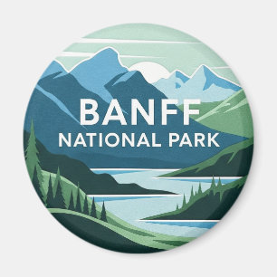Íman Lago Moraine no Banff National Park Canada Viagem