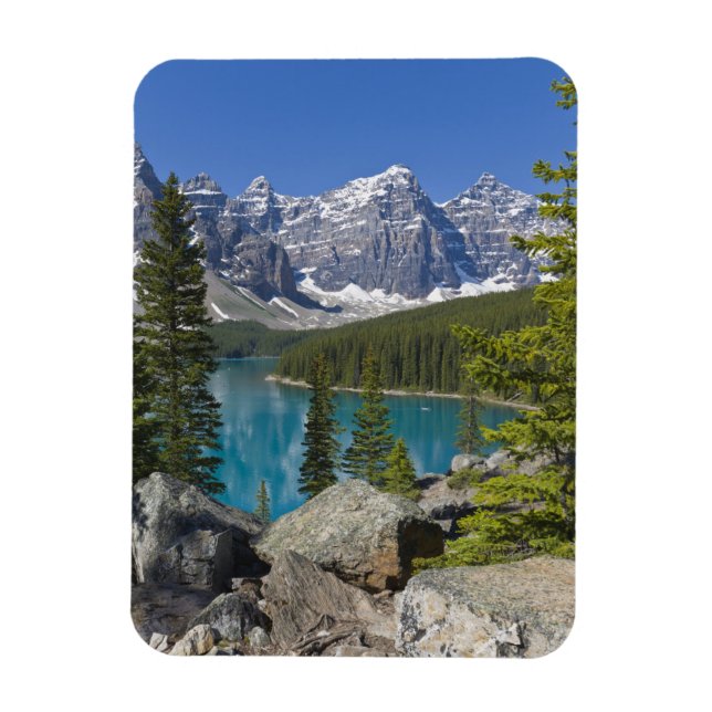Íman Lago Moraine, Rochas Canadenses, Alberta, Canadá (Vertical)
