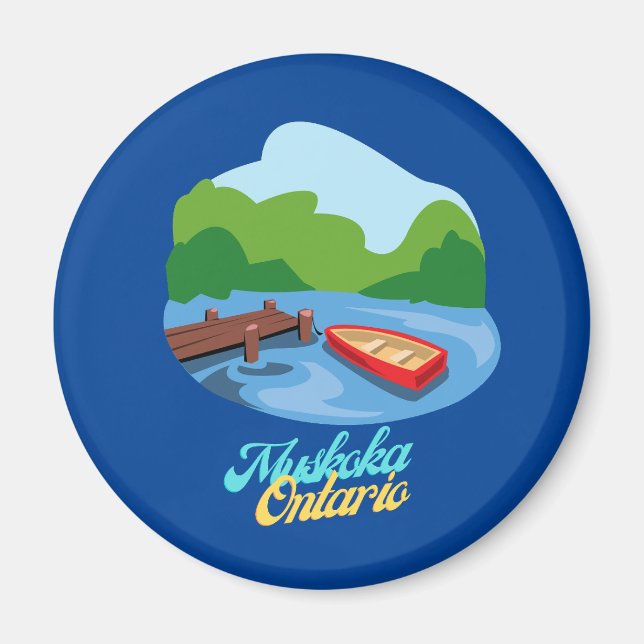 Íman Lago Muskoka Ontario Canadá (Frente)