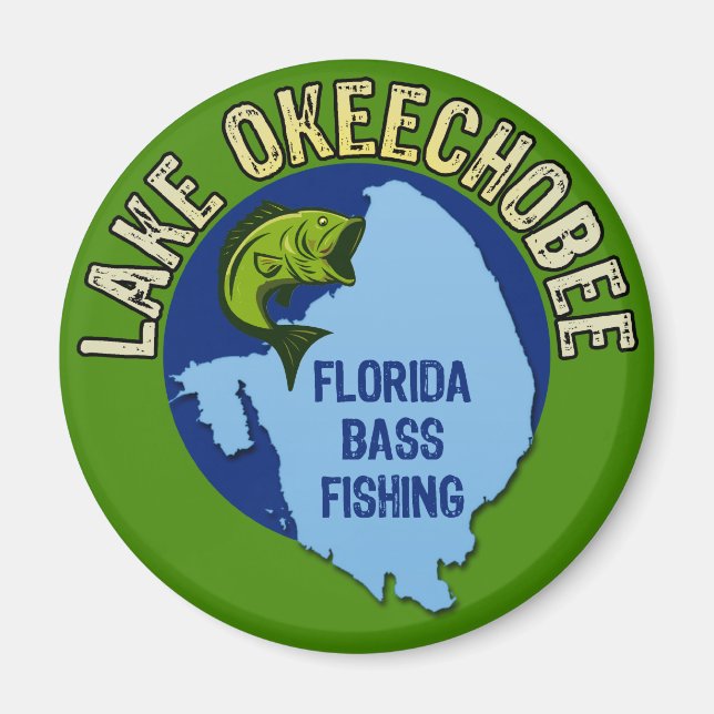 Íman Lago Okeechobee, Flórida Bass Fisheries (Frente)