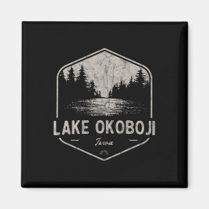 Íman Lago Okoboji Iowa Outdoors Vintage