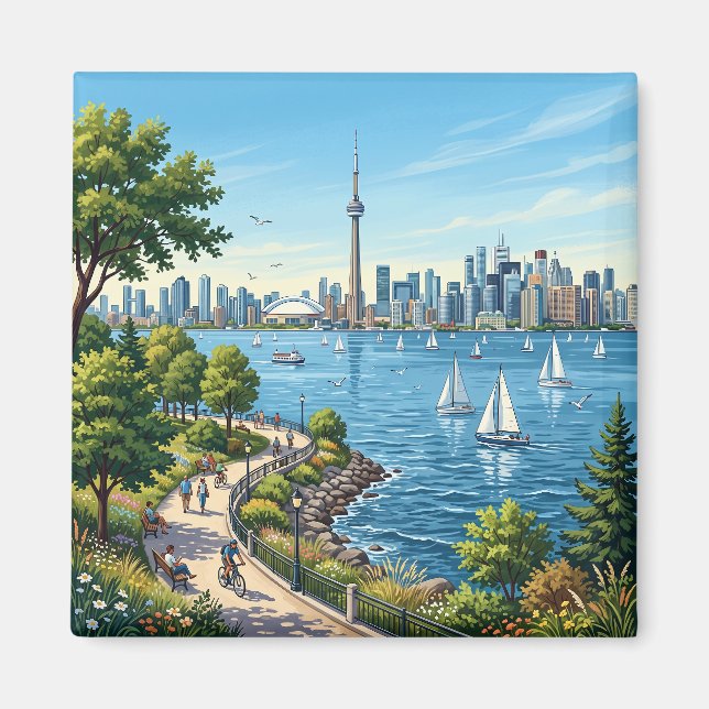 Íman Lago Ontário Canadá (Frente)