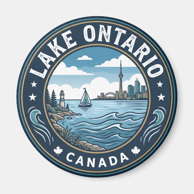 Íman Lago Ontário Canadá (Frente)