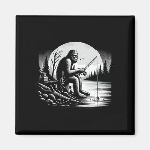 Íman Lago Pescaria Sasquatch Pescador Funny Fis