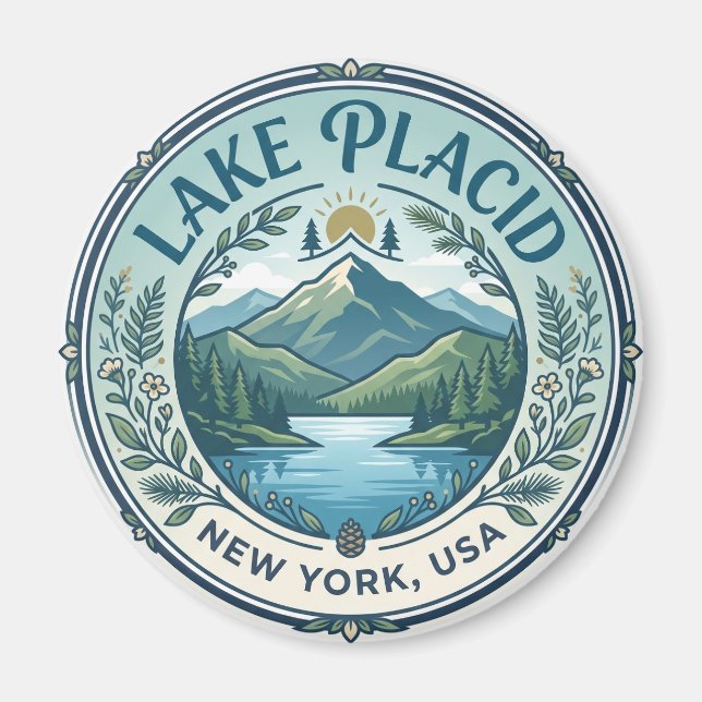 Íman Lago Placid EUA (Frente)