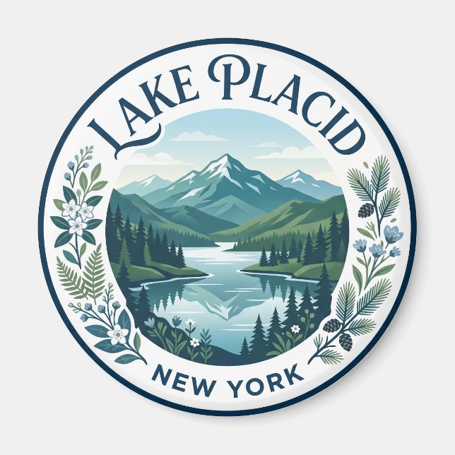Íman Lago Placid Nova York (Frente)