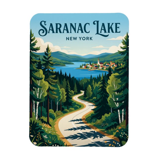Íman Lago Saranac EUA (Vertical)