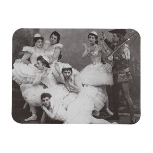 Íman Lago swan, teatro de Mariinsky, 1895 (foto de b/w)