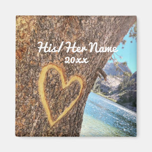 Íman Lago Tahoe Blue Water Tree Heart Love