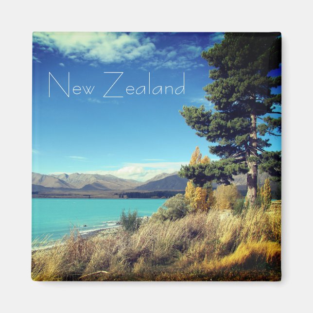Íman Lago Tekapo Nova Zelândia Magnet (Frente)