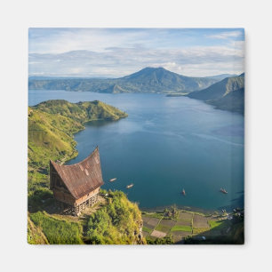 Íman Lago Toba Sumatra Indonésia Paisagem Vulcânica