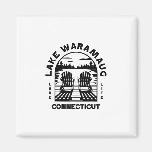 Íman Lago Waramaug Connecticut Ao Ar Livre Vintage