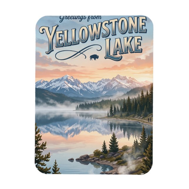 Íman Lago Yellowstone EUA (Vertical)