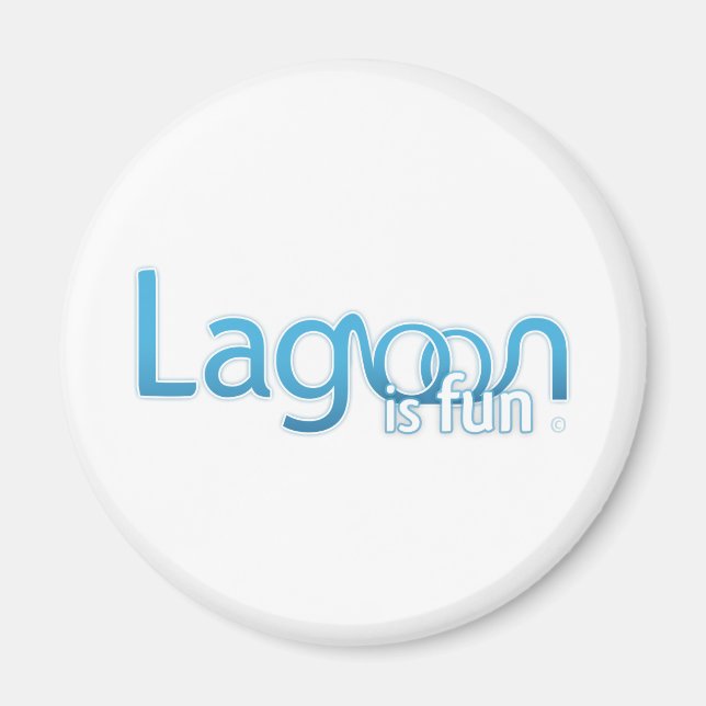 Íman Lagoa é um logotipo divertido (Frente)
