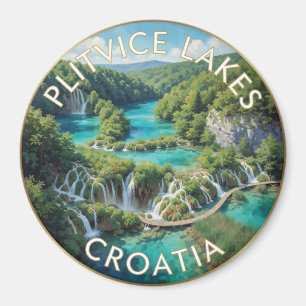 Íman Lagos de Plitvice Croácia Cachoeiras Turquesa