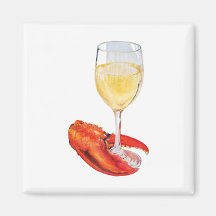 Íman Lagosta e vinho