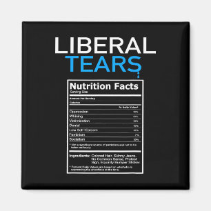 Íman Lágrimas Anti-Liberal Pro Trump Republican Gift