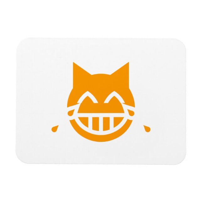 Íman Lágrimas de Joy Emoji Cat (Horizontal)