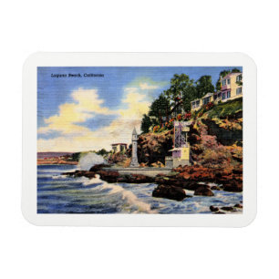 Íman Laguna Beach, Califórnia, opinião do vintage