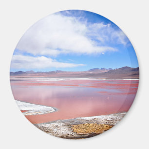 Íman Laguna Colorada na Bolívia com ímã redondo