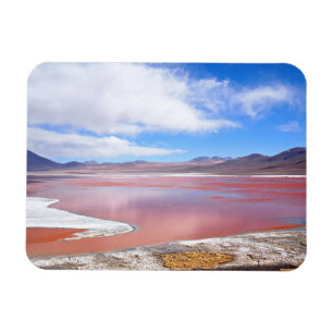 Íman Laguna Colorada no retângulo do ímã na Bolívia