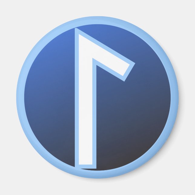 Íman Laguz Laukaz Rune (Frente)