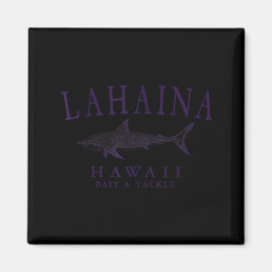 Íman Lahaina havaí tubarão vintage arte ameixa pesca 