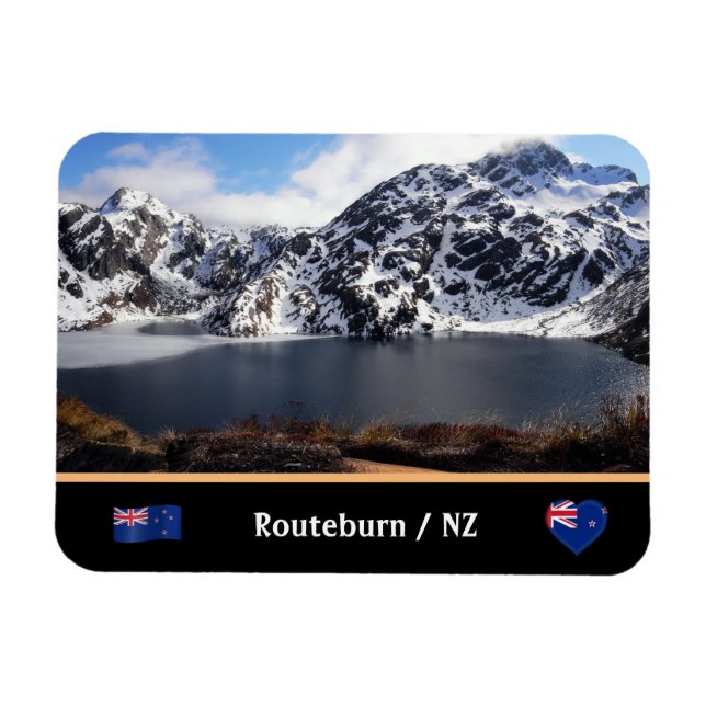 Íman Lake Haris & Routeburn track /New Zelândia Magnet (Horizontal)