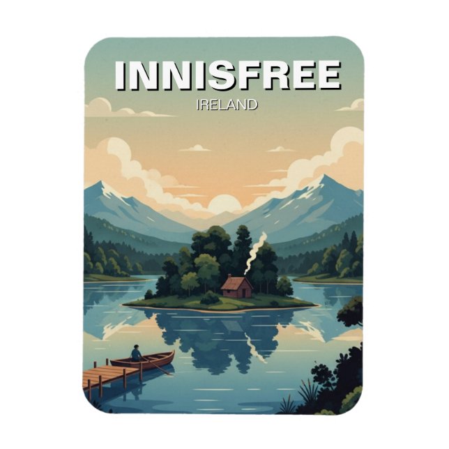 Íman Lake Isle of Innisfree Postcard (Vertical)
