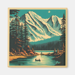 Íman Lake Louise Parque Nacional Banff Viagem Retro