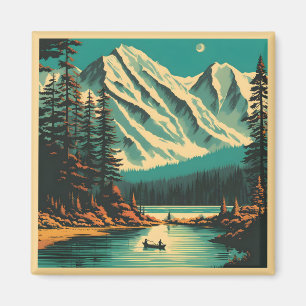 Íman Lake Louise Parque Nacional Banff Viagem Retro