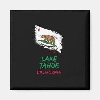 Íman Lake Tahoe California Paint Splatter Flag Vacation